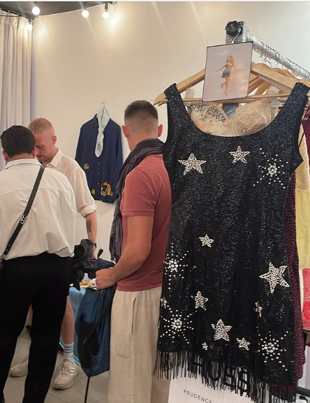 Sparkling Tassel Square Neck Star Sequin Open Back Homecoming Dress cc3658