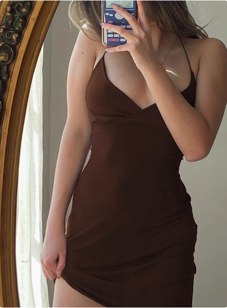 Sexy V-neck Suspenders Simple Birthday Short Skirt Homecoming Dress cc3688