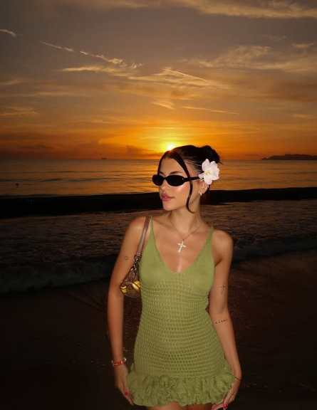 Sexy V-neck Halter Green Mini Birthday Dress Homecoming Dress cc3715