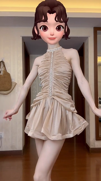 Sweet Waist Rhinestone A-line Cake Birthday Dress Homecoming Dress cc3761