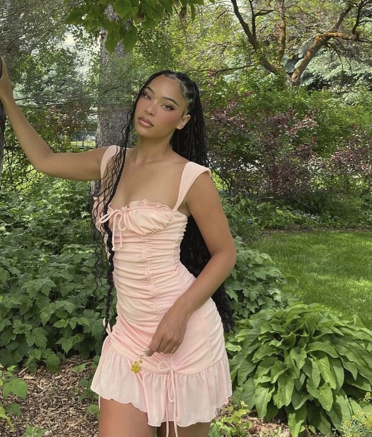 Cute Pink Shoulder Strap Pleated Drawstring Birthday Short Skirt Homecoming Dress cc3773