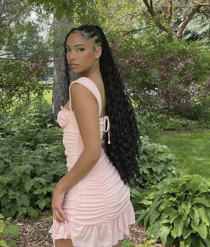 Cute Pink Shoulder Strap Pleated Drawstring Birthday Short Skirt Homecoming Dress cc3773