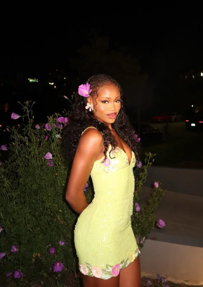 Sexy Suspender Yellow Sequin Hip 19th Birthday Homecoming Dress cc3774