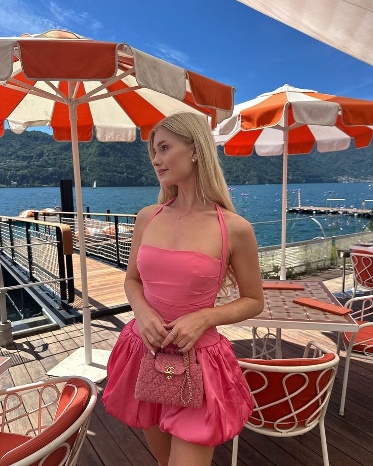 Sweet Pink Halter Neck Flower Bud Skirt 17th Birthday Homecoming Dress cc3780