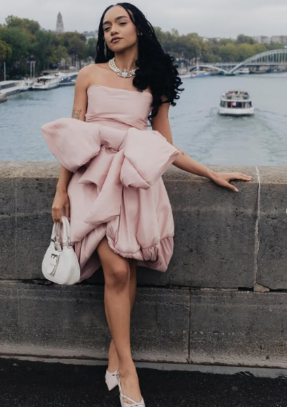 Design Pink Tube Top Bow Irregular 17th Birthday Homecoming Dress cc3796