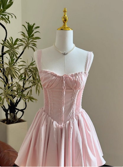 Sweet Fishbone Suspender Princess Birthday Tutu Homecoming Dress cc3818