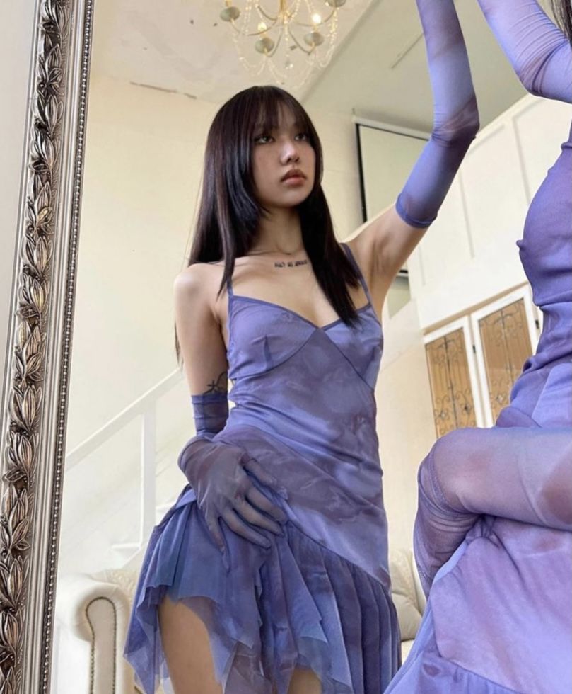 Dreamy Purple Irregular Mesh Birthday Party Homecoming Dress cc4401