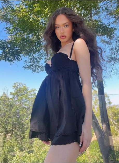 Sweet Black Suspender Lace Waist 19th Birthday Homecoming Dress cc3852