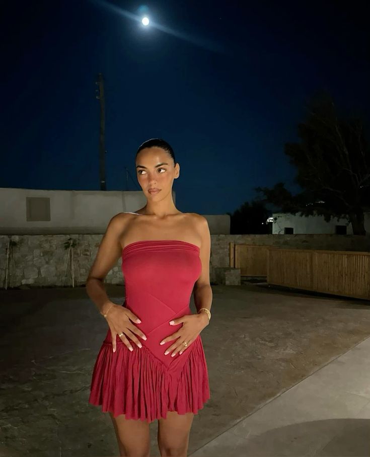 Sexy Burgundy Tube Top Pleated Birthday Skirt Homecoming Dress cc3863