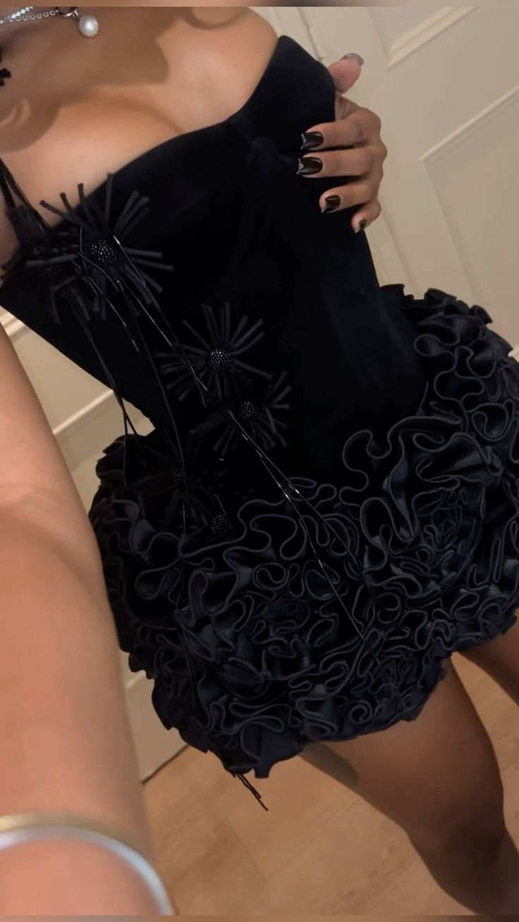 Sexy black halter neck lace skirt 17th birthday homecoming dress cc3870