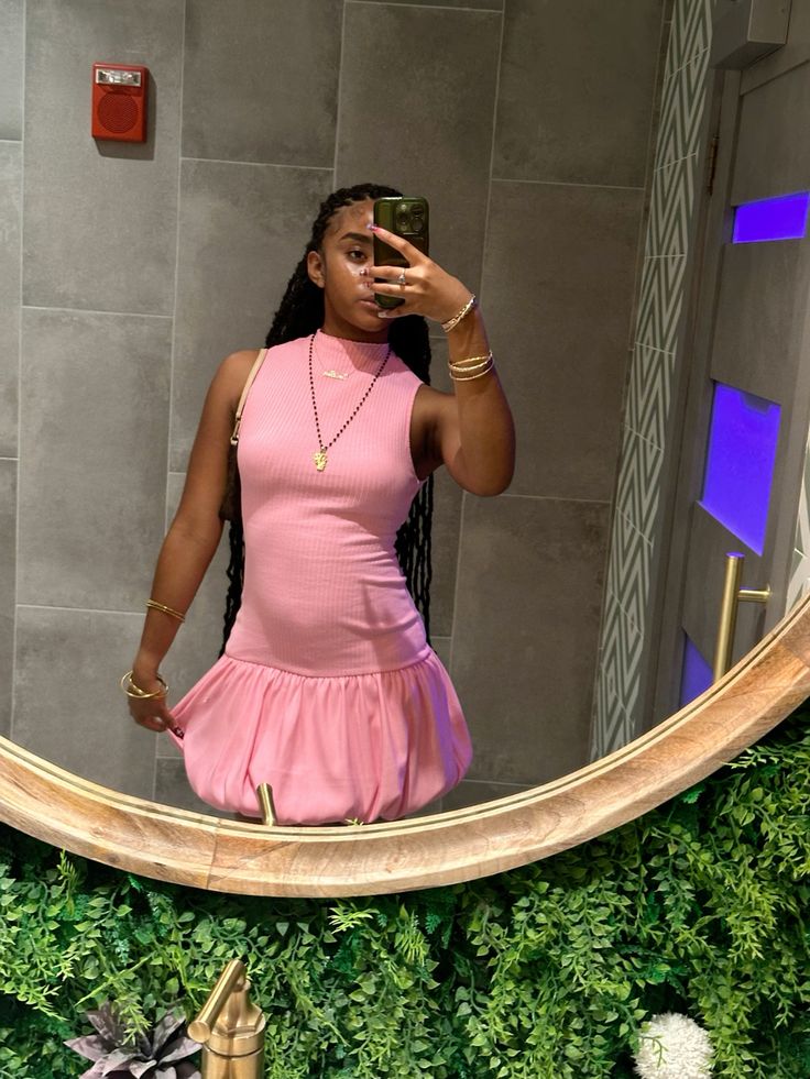 Cute Pink Sleeveless Backless Flower Bud 17th Birthday Homecoming Dress cc3879