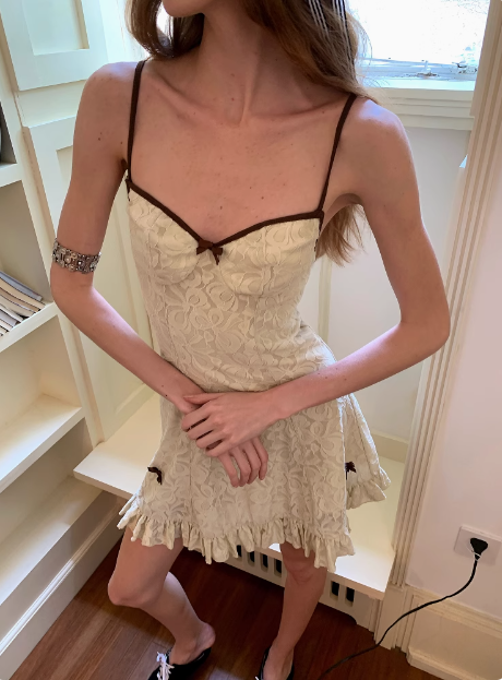 Vintage Ivory Strapless Lace Birthday Short Skirt Homecoming Dress cc3887