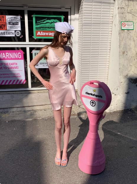 Cute Pink V Neck Lace Satin Birthday Short Skirt Homecoming Dress cc3888