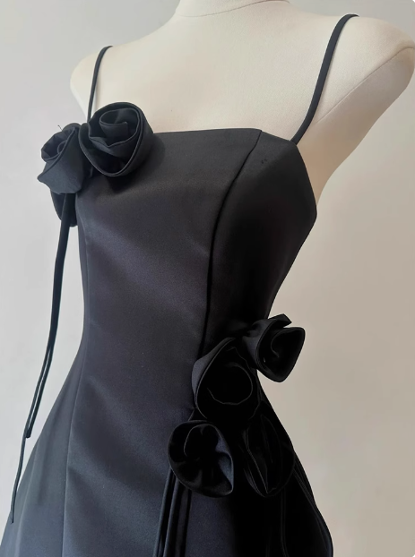 Sweet Tube Top Suspenders Waist Flower Birthday Skirt Homecoming Dress cc3906