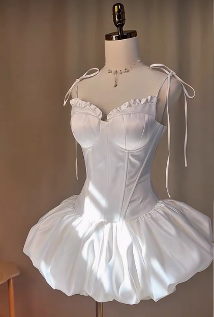 Sweet Sling Flower Bud Birthday Dress Homecoming Dress cc3908