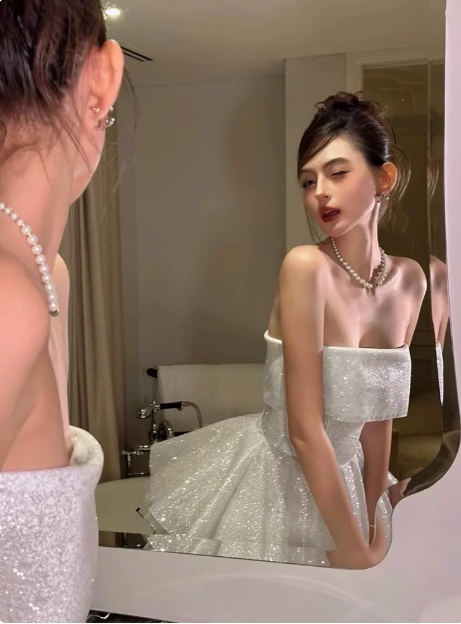 Sparkling Bandeau Waist Birthday Tutu Homecoming Dress cc3918