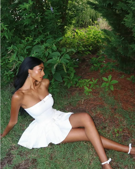 Sweet White Tube Top Bow Waist Mini 17th Birthday Homecoming Dress cc3924