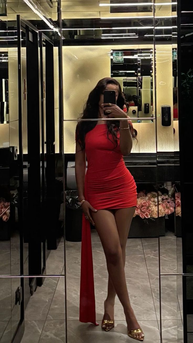 Sexy Red One Shoulder Slim Hip Birthday Skirt Homecoming Dress cc3926