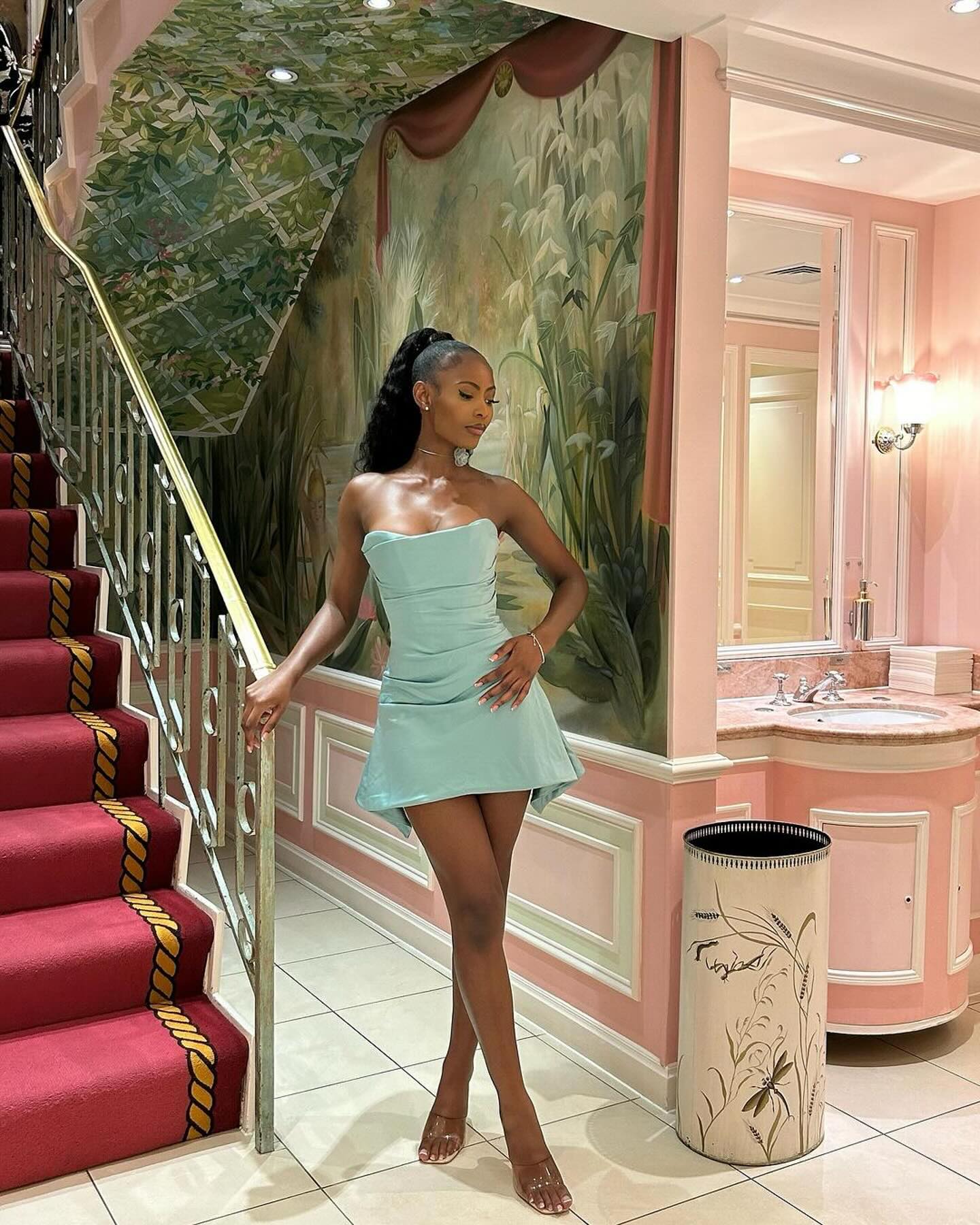 Simple Tube Top Herringbone Waist 17th Birthday Homecoming Dress cc3929