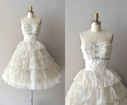Cute White Tube Top Cake Birthday Dress Homecoming Dress cc3936