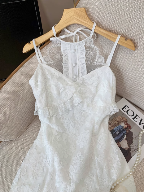 Cute Lace Sleeveless Halter Neck 17th Birthday Homecoming Dress cc3955