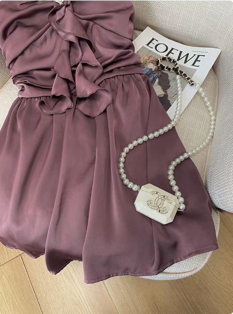 Elegant Halterneck Off-shoulder Design Birthday Dress Homecoming Dress cc3956