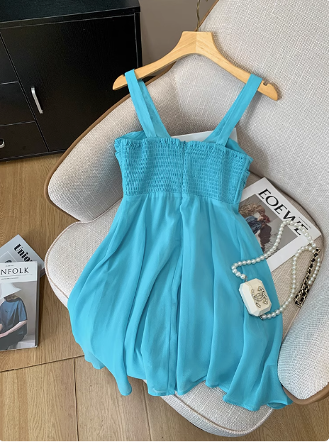 Pretty U-neck Halter Chiffon Birthday Short Dress Homecoming Dress cc3957