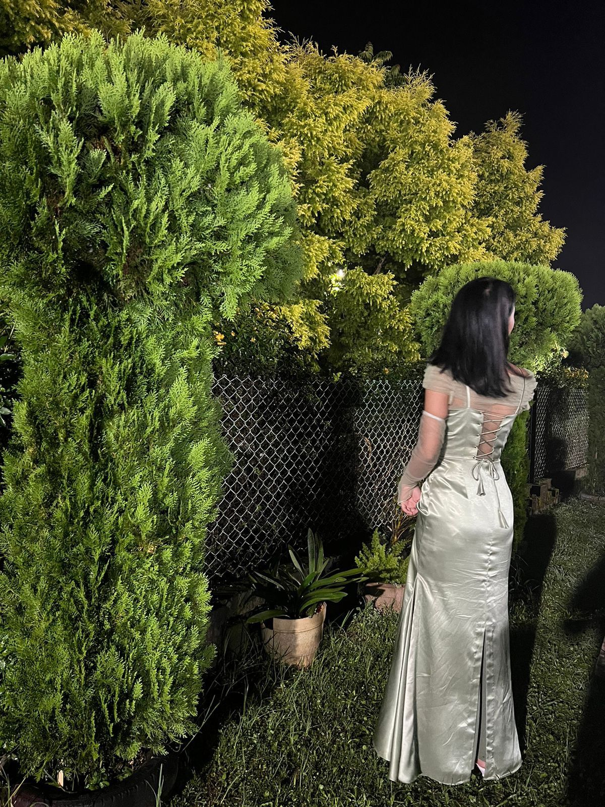 Vintage Elegant Satin U-neck Spaghetti Strap Long Prom Dress Evening Dress Bridesmaid Dress cc5112