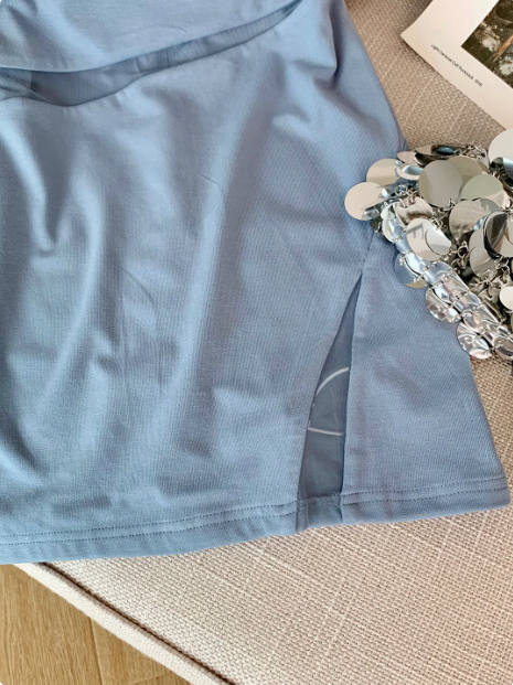 Simple Tube Top See-through Splicing Mesh Hip-wrapped Birthday Skirt Homecoming Dress cc3966