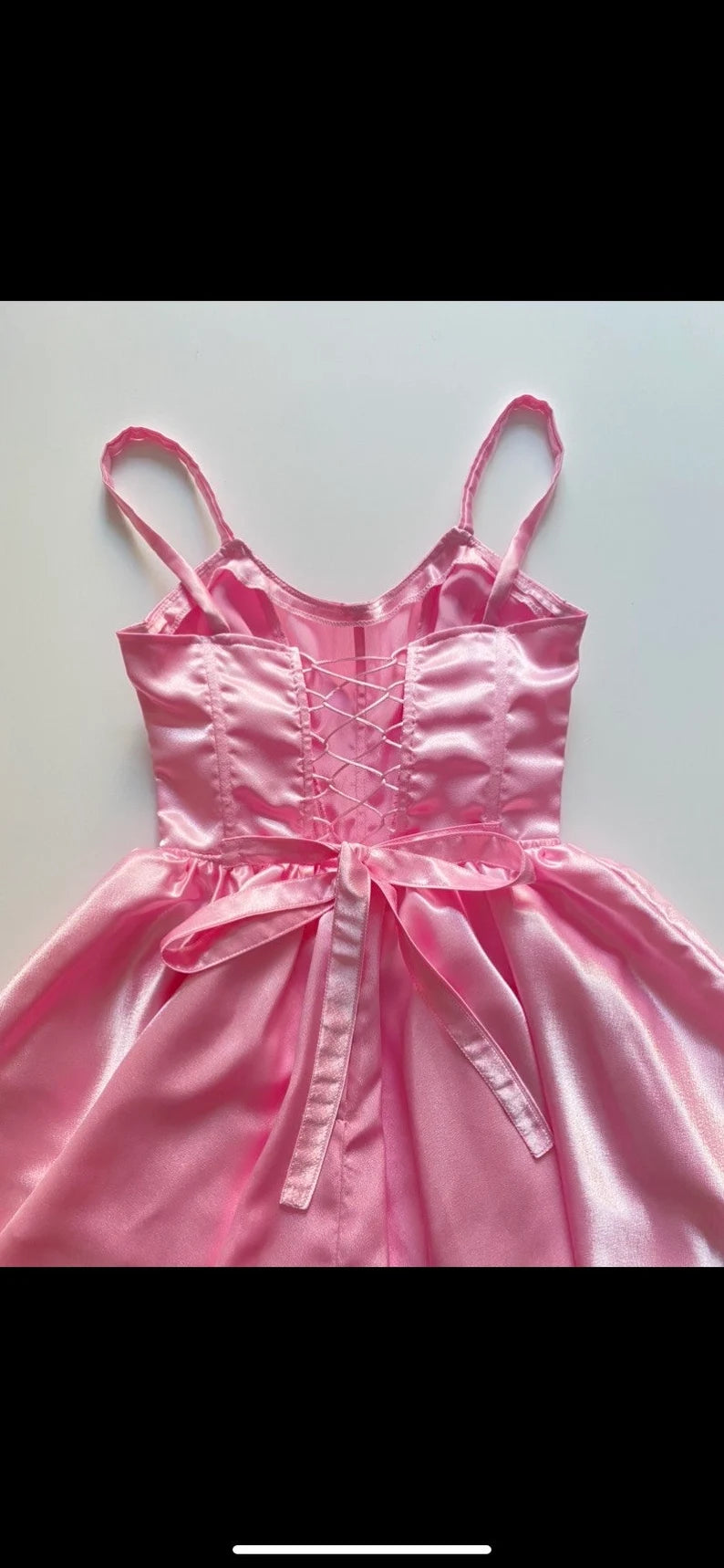 Sweet Pink Back Tie Bow Corset Satin A-line 16th Birthday Homecoming Dress cc4418