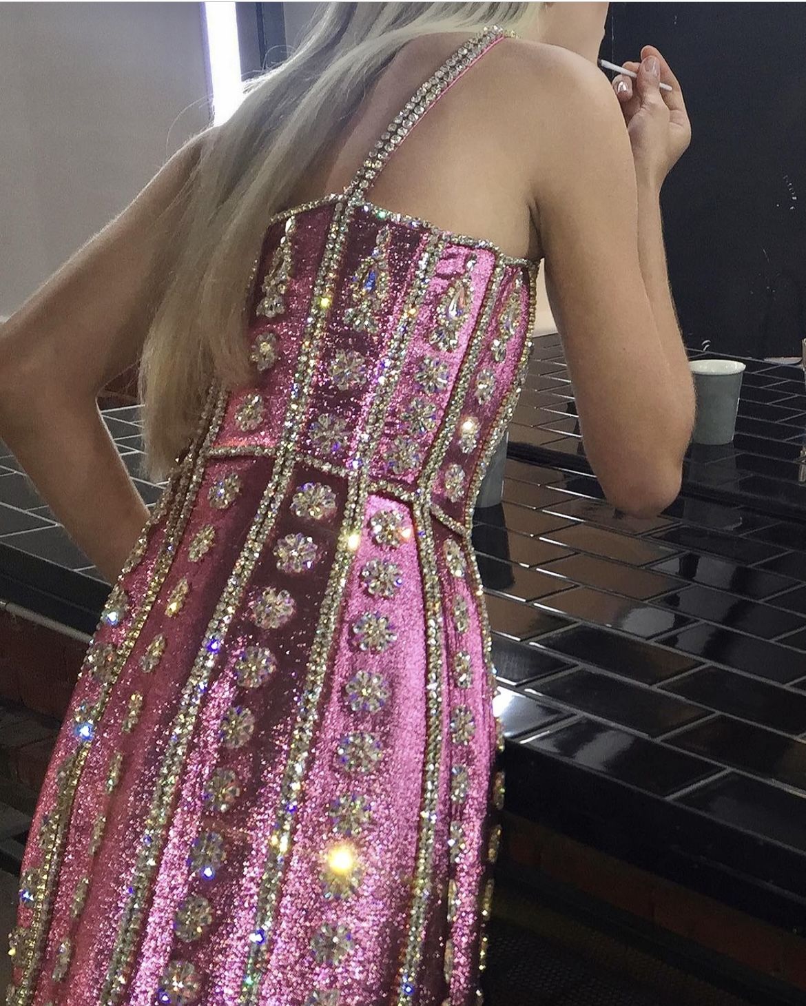 Gorgeous Purple Sleeveless Rhinestone Slim Fit Birthday Party Homecoming cc4420