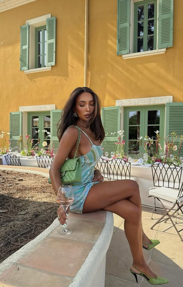 Sparkling Teal Ripple Sequin Slim Fit Birthday Party Homecoming Dress cc4462