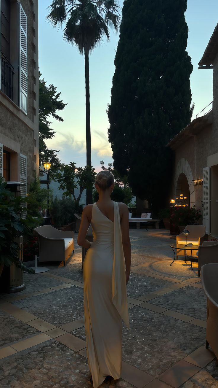 Minimalist Cream Apricot Slim-Fit One-Shoulder Halter Satin Long Prom Dress Evening Dress Bridesmaid Dress cc5173