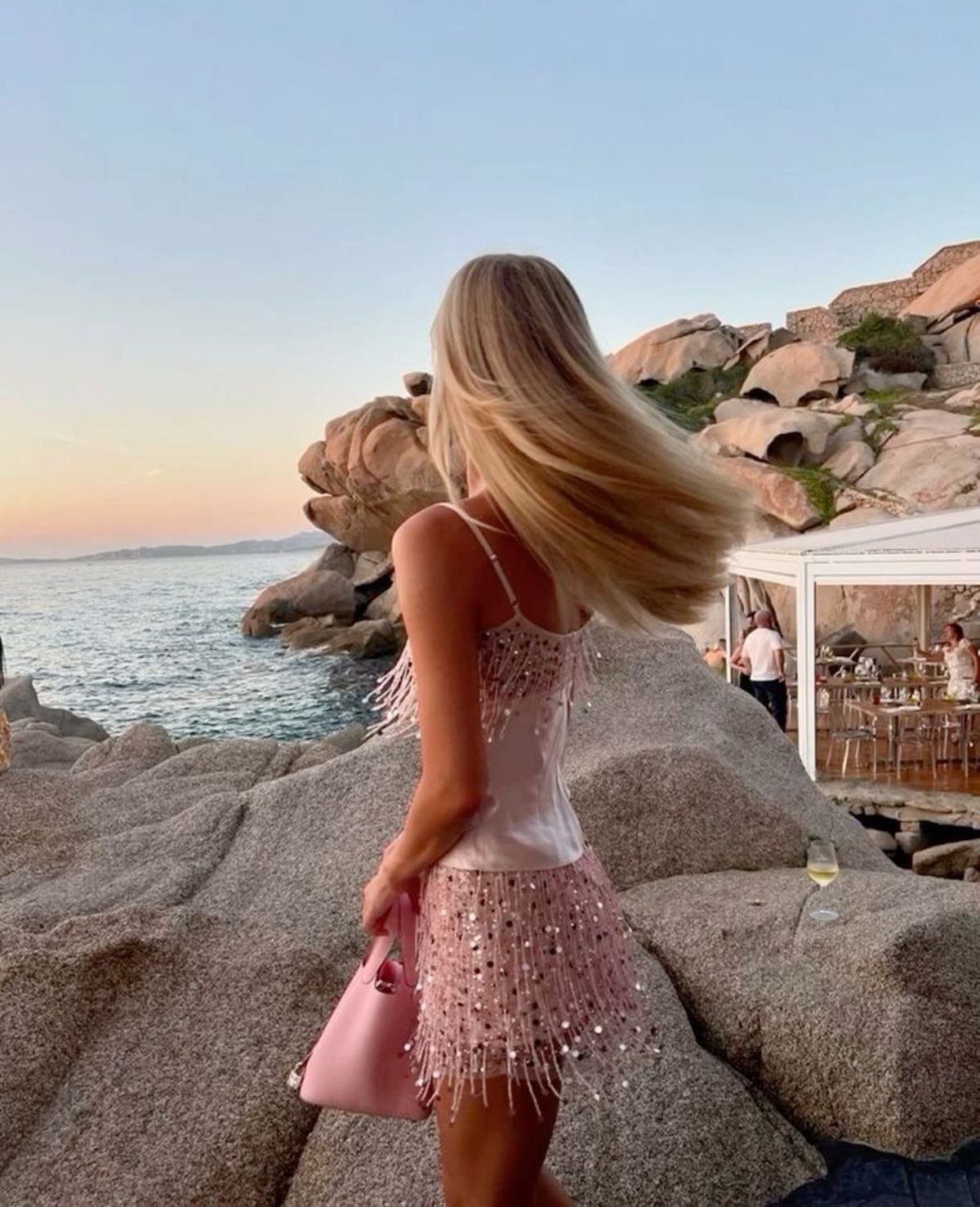 Sweet Tassel Strap Sequined Satin 17th Birthday Homecoming Dress cc4004