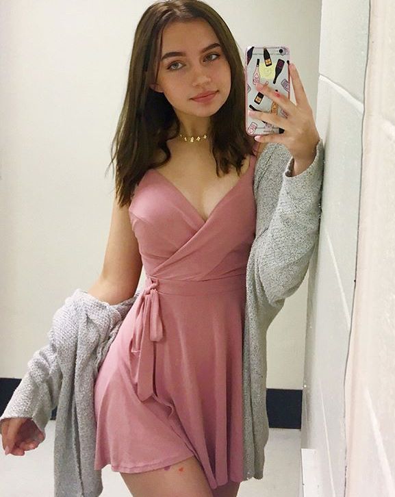 Sweet Pink V-Neck Tie-Waist Mini Birthday Party Homecoming Dress cc4538