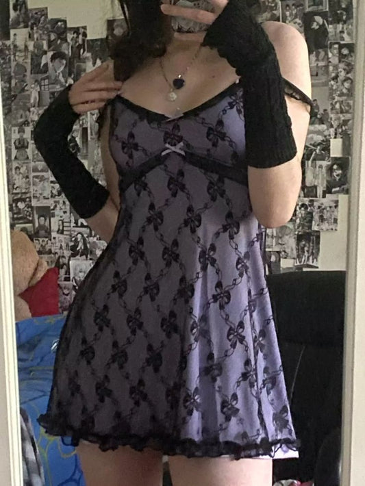 Sweet Purple And Black Lace Slim Short Birthday Party Homecoming Dress cc4583