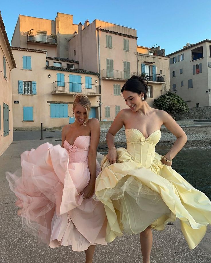 Sweet Strapless Bowknot Fishbone Satin Birthday Dress Homecoming Dress cc4060