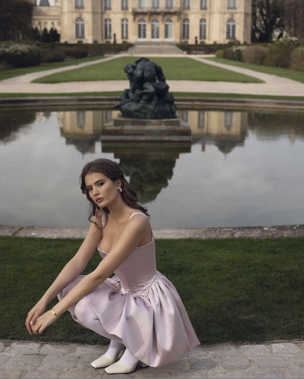 Elegant Pale Pink Square Neck Corset Bud Satin 16th Birthday Homecoming Dress cc4626