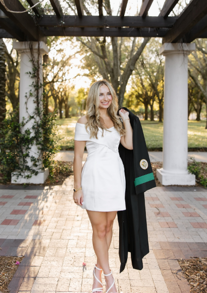 Elegant White One-shoulder Waist Satin Graduation Dress Homecoming Dress cc4630