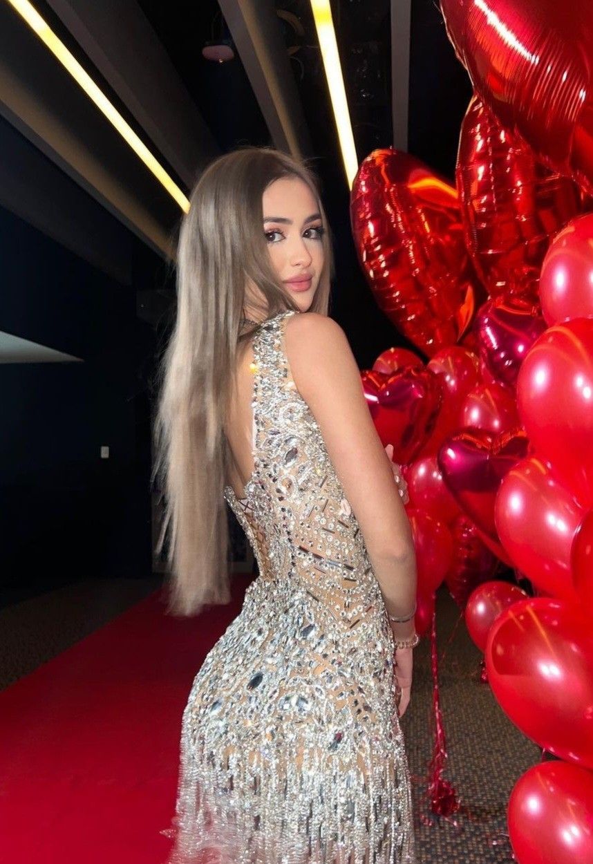 Sparkling Silver Square Neck Rhinestone Tassel Bodycon Birthday Dress Homecoming Dress cc4064