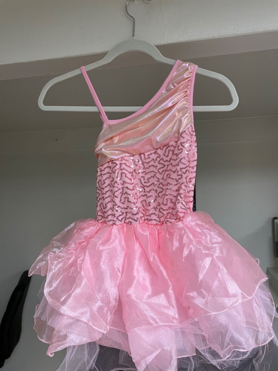 Dreamy Pink One-shoulder Sequined Multi-layered Tulle Mini Short Birthday Dress Homecoming Dress cc4653