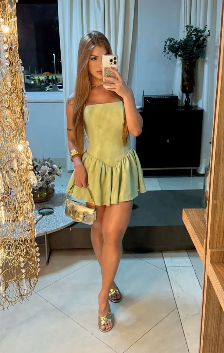 Simple Green Sleeveless Waist Mini Short Birthday Dress Homecoming Dress cc4658