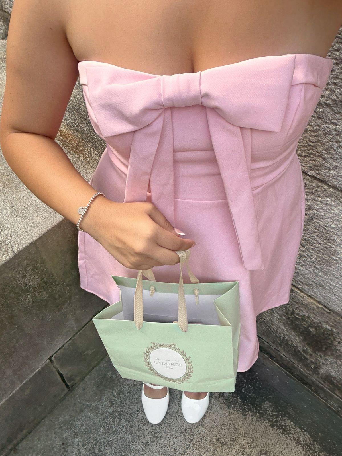 Sweet Pink Bow Waist A-line Birthday Party Homecoming Dress cc4665