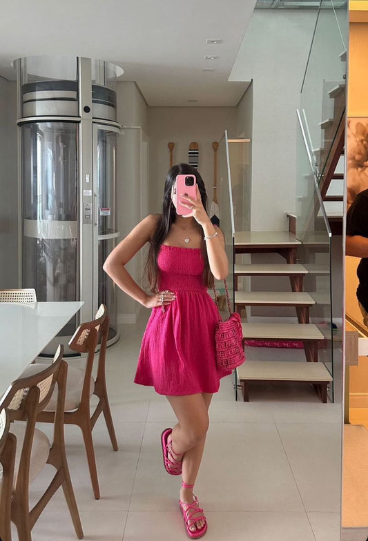 Sweet Rose Red Sleeveless A-Line Birthday Party Homecoming Dress cc4667