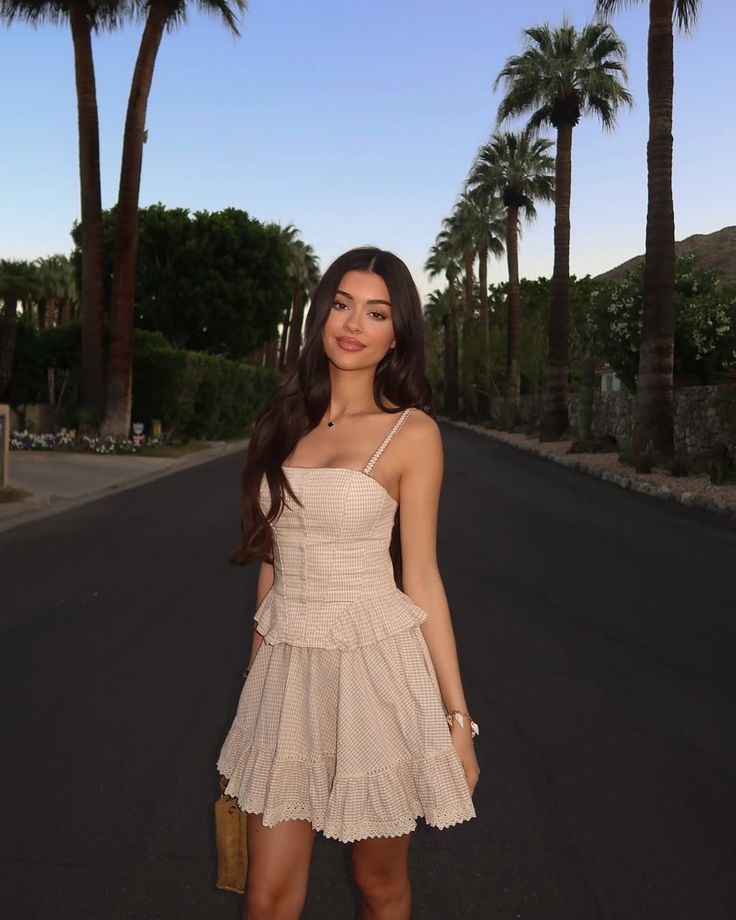 Sweet Plaid Suspender Lace A-line 17th Birthday Homecoming Dress cc4671