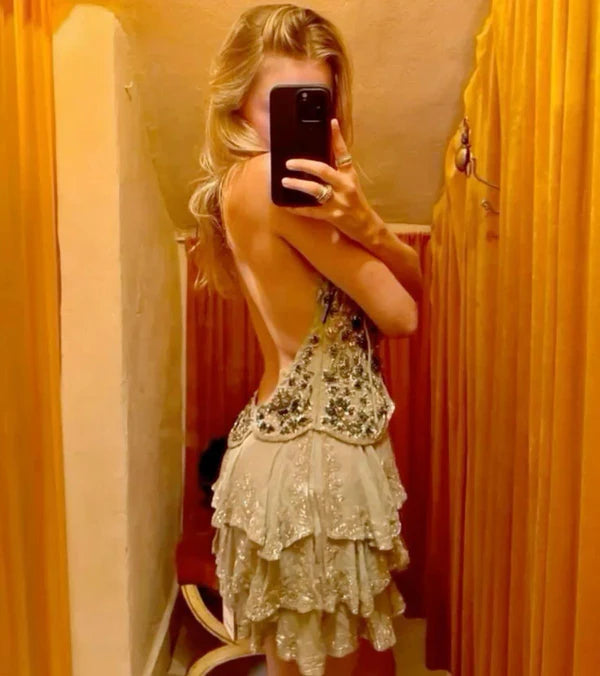 Vintage A line Spaghetti Straps Light Mint Green Chiffon Formal  Homecoming Dress cc4007