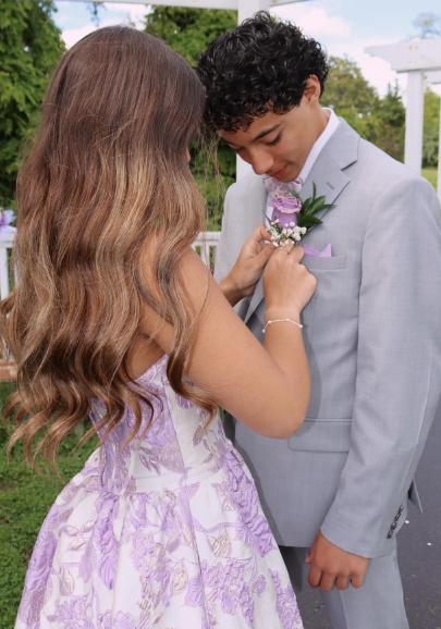 Dreamy Purple White Jacquard Strapless A-Line Rose Embroidery Satin Long Prom Dress Evening Dress cc5620