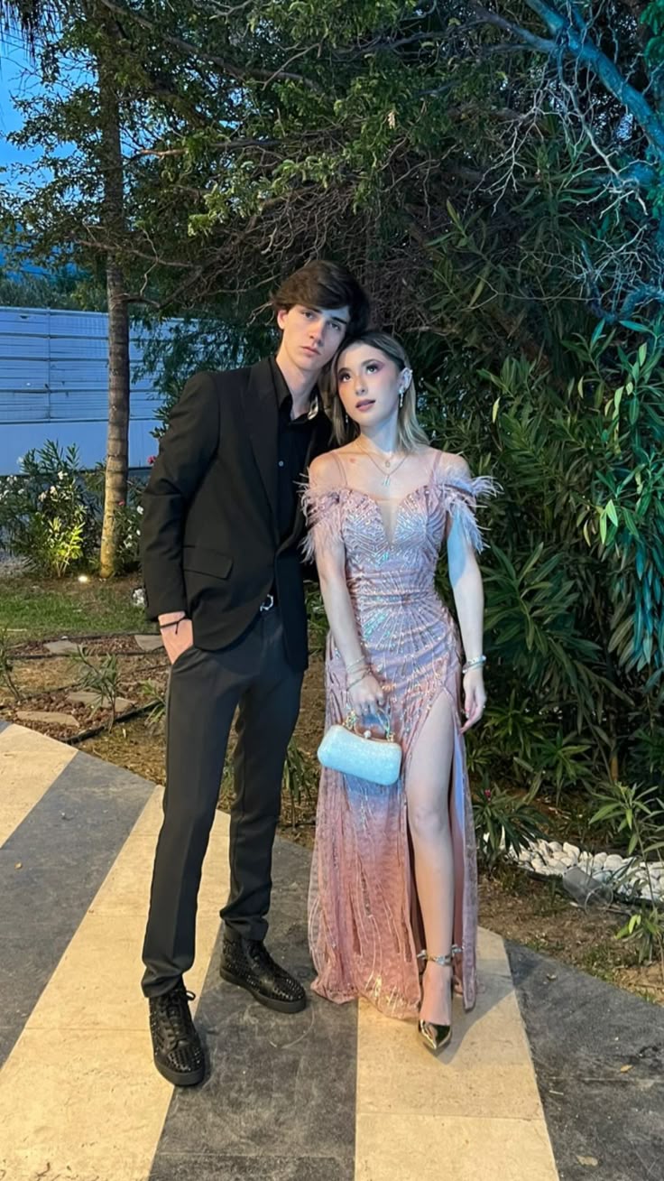 Gorgeous Pink High Slit Feather Sequin Long Prom Dress Evening Dress cc4783