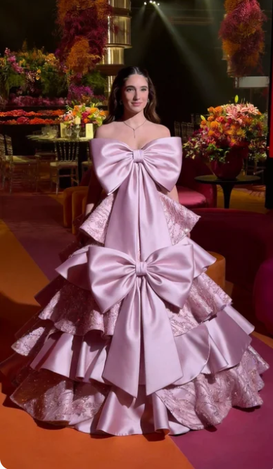 Sweet Pink & Purple Strapless Double Bow Layered Satin Ball Gown Sweet 16 Dress cc5631