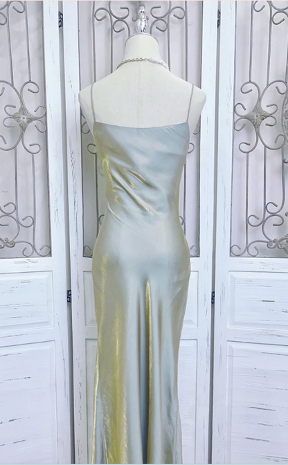 Fashion Mermaid Spaghetti Straps Long Prom Dress,V Neck Party Evening Dress cc2532